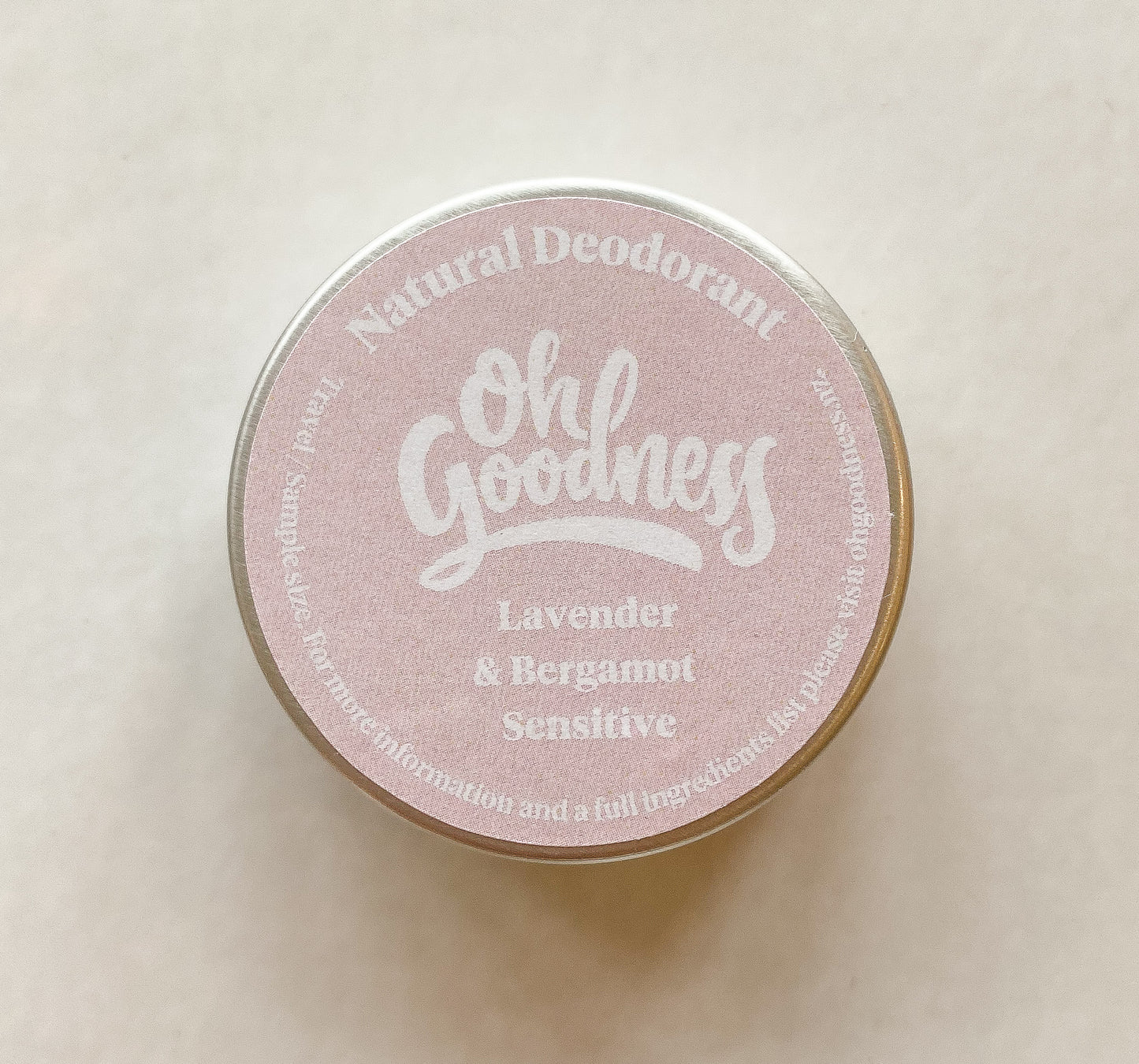 Natural deodorant - Sample size 18g Oh Goodness