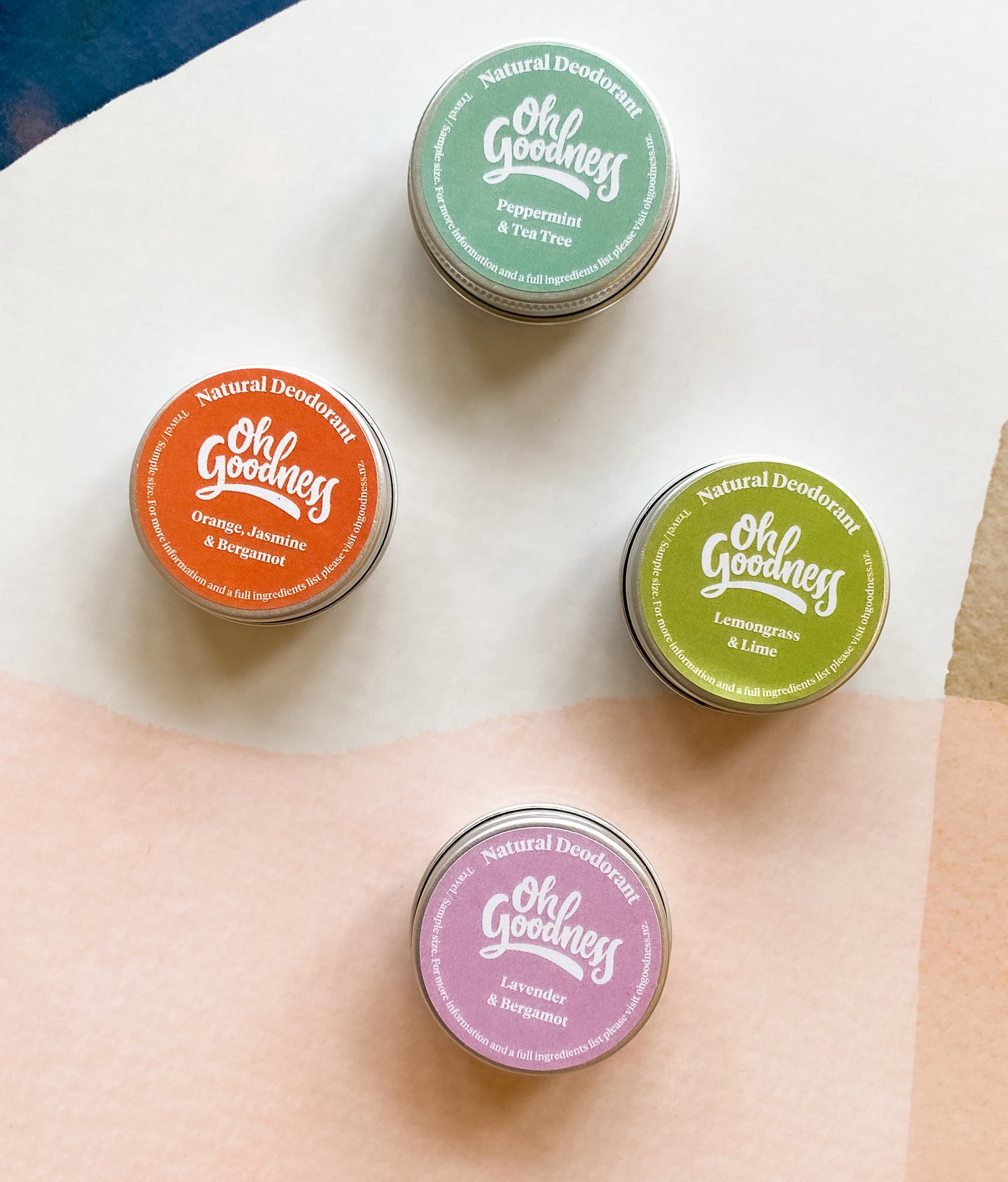 Natural deodorant - Sample size 18g Oh Goodness