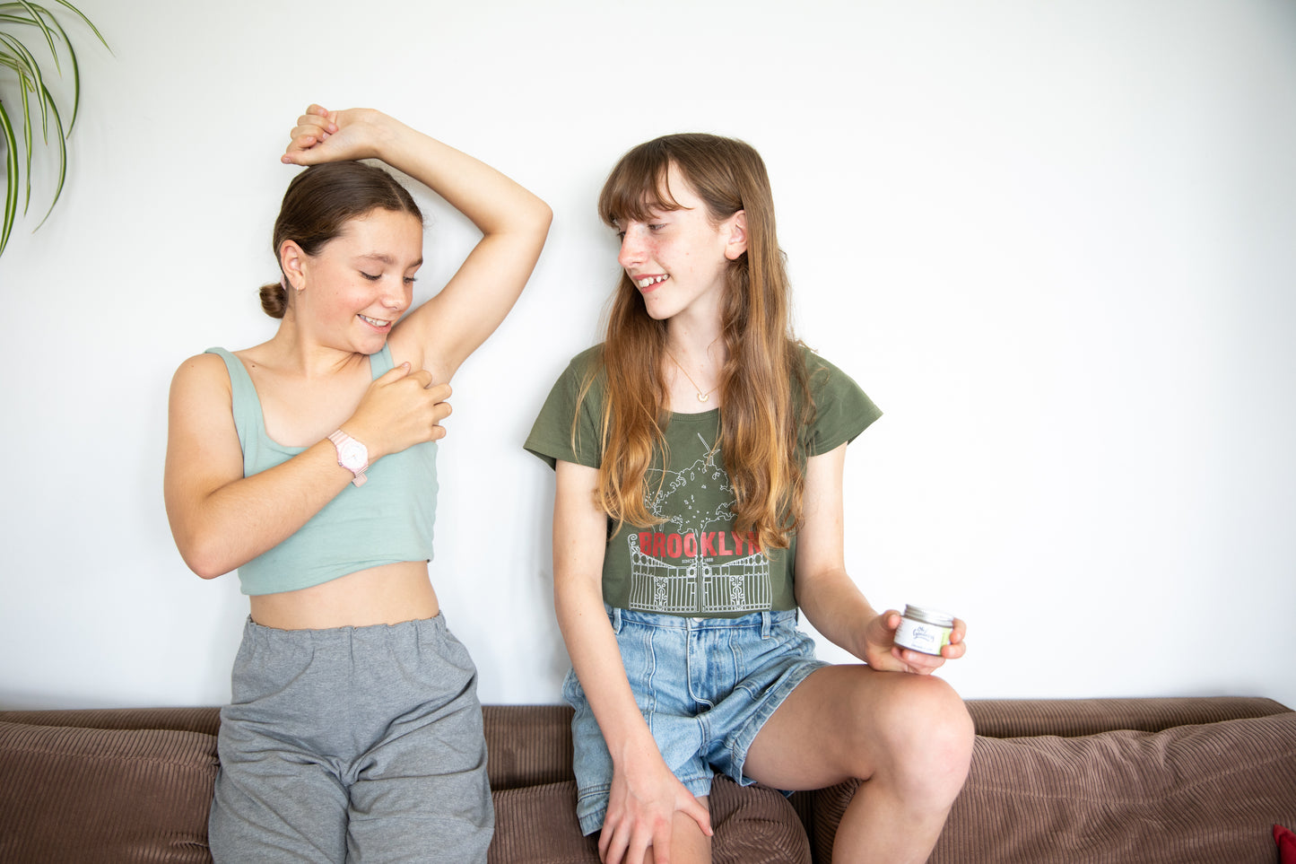 Girls use Oh Goodness Natural deodorant.