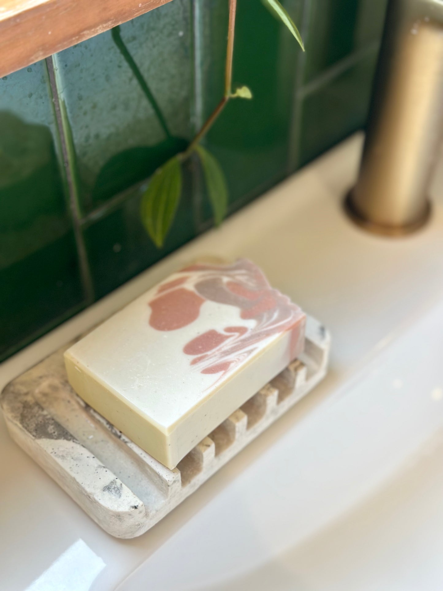 Pretty in Pink handmade soap bar Oh Goodness